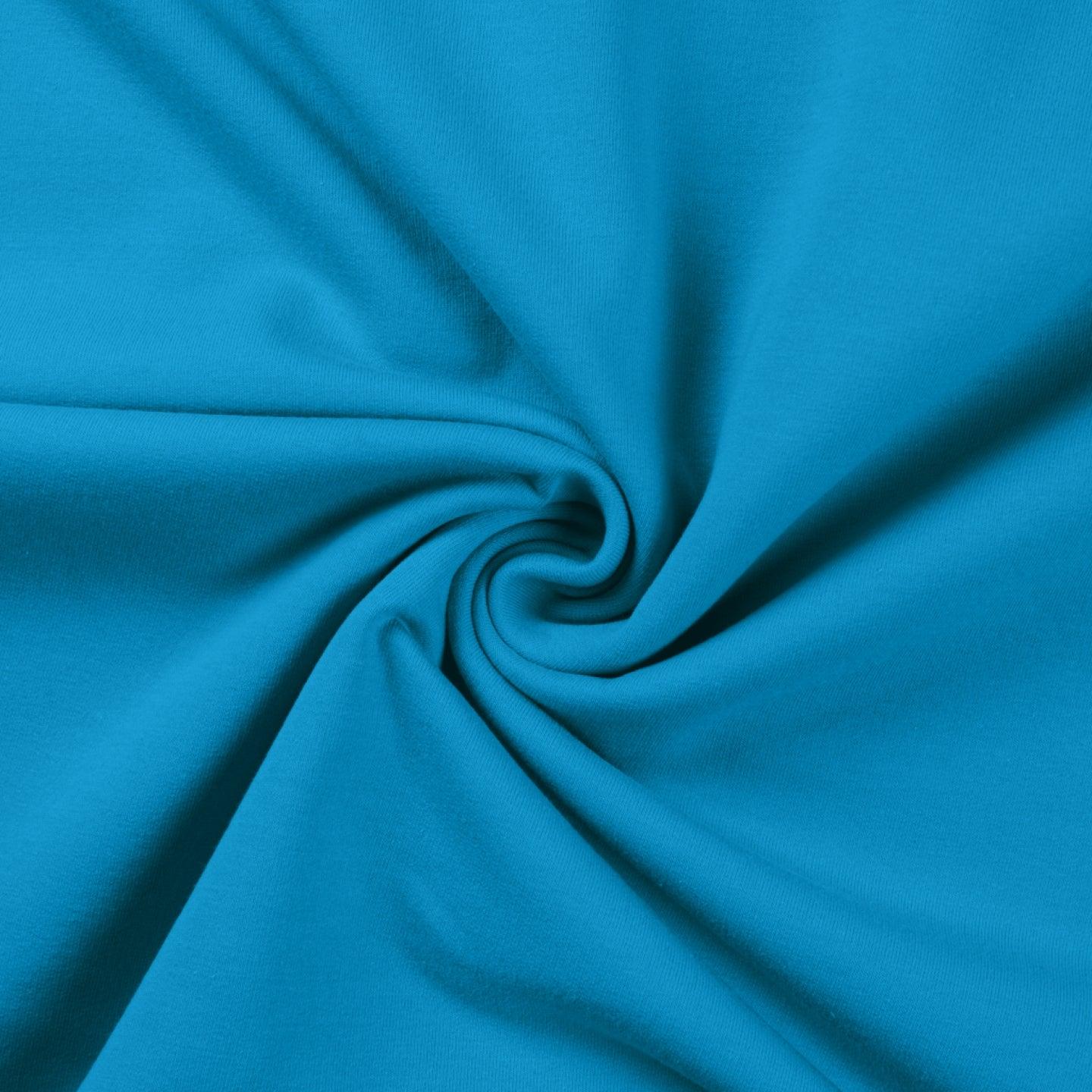 French Terry Loop Back - Turquoise-French Terry-Jelly Fabrics