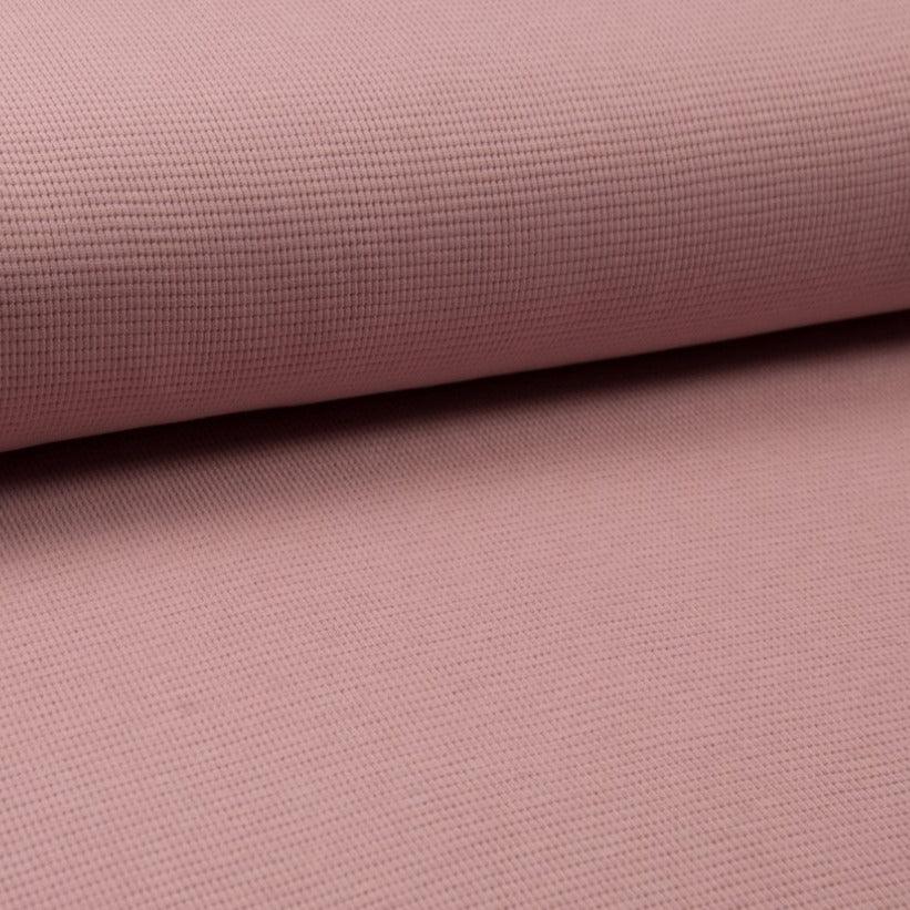 Waffle Knit - Dusty Rose-Jersey Fabric-Jelly Fabrics
