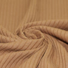 Wide Drop Needle Rib Jersey - Camel-Jersey Fabric-Jelly Fabrics