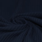 Wide Drop Needle Rib Jersey - Navy-Jersey Fabric-Jelly Fabrics