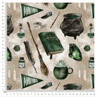 Cotton Jersey - Forever Wizardry Emerald (EXCLUSIVE)-Jersey Fabric-Jelly Fabrics