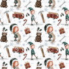 PRE-ORDER!!! - Elves Workshop in Off White (EXCLUSIVE) (due July)-Jersey Fabric-Jelly Fabrics