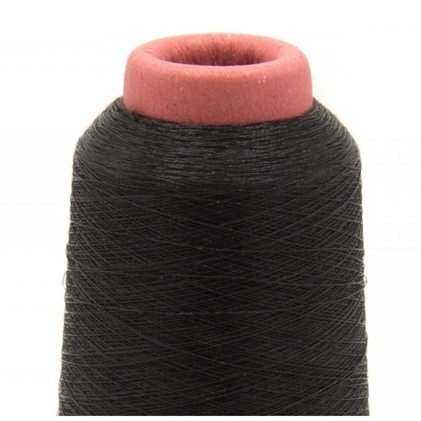 Metallic Yarn - 1000 Meters Black-Thread-Jelly Fabrics