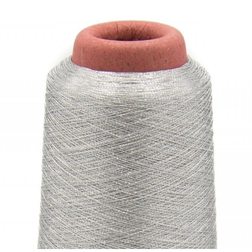 Metallic Yarn - 1000 Meters Silver-Thread-Jelly Fabrics